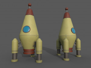 Space Rocket 3D Model