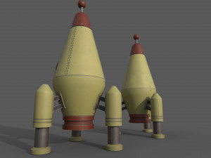 Space Rocket 3D Model