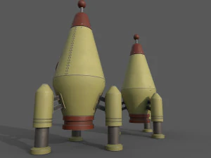 Space Rocket 3D Model