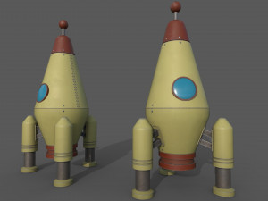 Space Rocket 3D Model