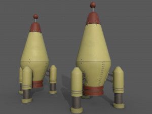 Space Rocket 3D Model