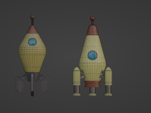 Space Rocket 3D Model