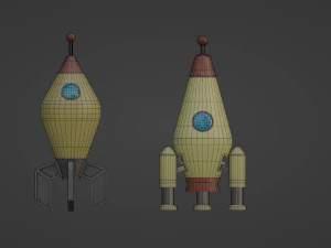 Space Rocket 3D Model