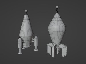 Space Rocket 3D Model