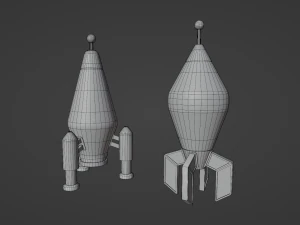 Space Rocket 3D Model