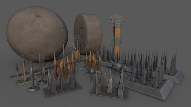 Piercing-Cutting Traps Modello 3D .c4d .max .obj .3ds .fbx .stl .blend 