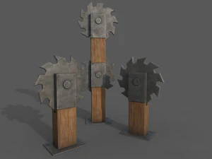 Piercing-Cutting Traps 3D Model