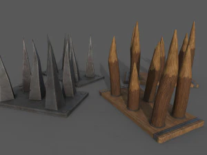 Piercing-Cutting Traps 3D Model