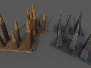Piercing-Cutting Traps 3D Model