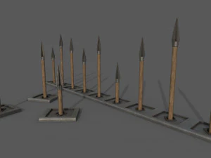 Piercing-Cutting Traps 3D Model