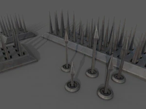 Piercing-Cutting Traps 3D Model
