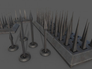 Piercing-Cutting Traps Modello 3D