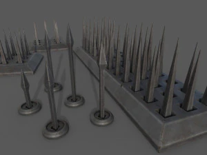 Piercing-Cutting Traps 3D Model