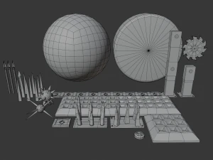 Piercing-Cutting Traps 3D Model