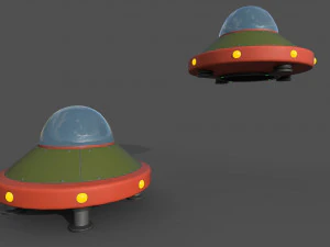 Navi UFO Modello 3D