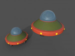 Navi UFO Modello 3D