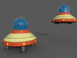 Navi UFO Modello 3D