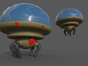 Navi UFO Modello 3D