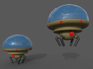Navi UFO Modello 3D