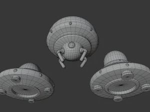 Navi UFO Modello 3D