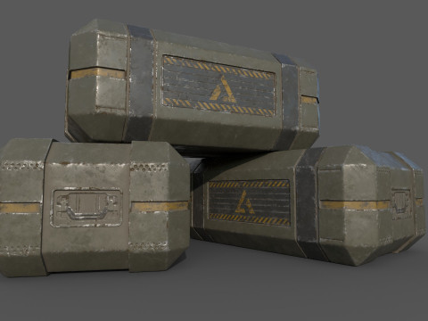 Sci-Fi Cargo Model 3D