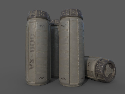 Sci-Fi Cargo Model 3D