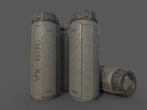 Sci-Fi Cargo 3D Model