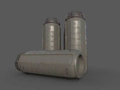 Sci-Fi Cargo 3D Model