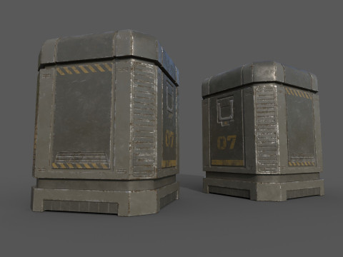Sci-Fi Cargo Model 3D