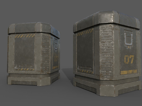 Sci-Fi Cargo Model 3D