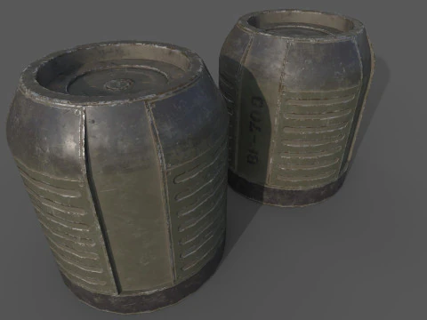 Sci-Fi Cargo 3D Model