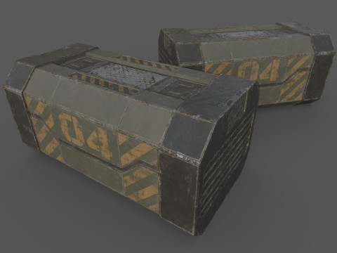 Sci-Fi Cargo Model 3D