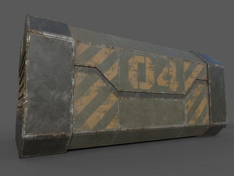 Sci-Fi Cargo Model 3D