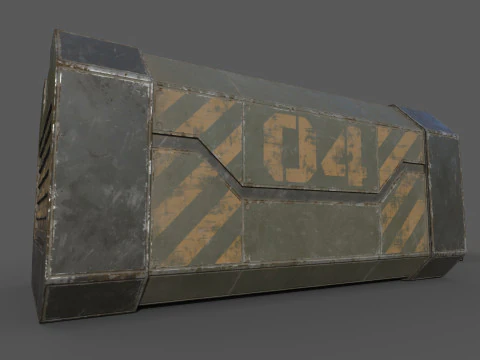 Sci-Fi Cargo 3D Model