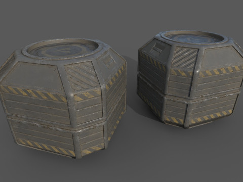 Sci-Fi Cargo Model 3D