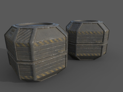 Sci-Fi Cargo Model 3D