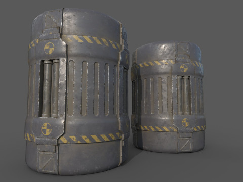 Sci-Fi Cargo Model 3D