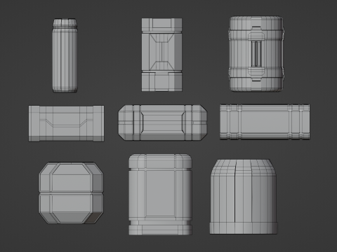 Sci-Fi Cargo Model 3D