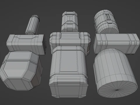 Sci-Fi Cargo 3D Model