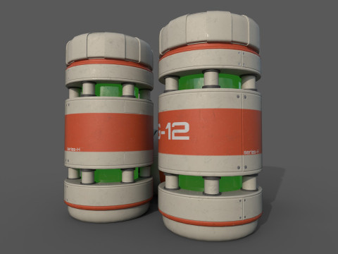 Sci-Fi Grenades-Mines 3D Модель
