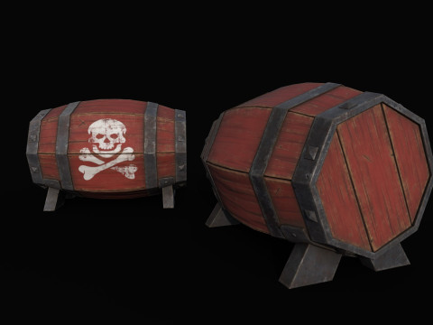 Gunpowder Barrels 3D 模型