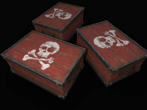 Gunpowder Barrels 3D Model