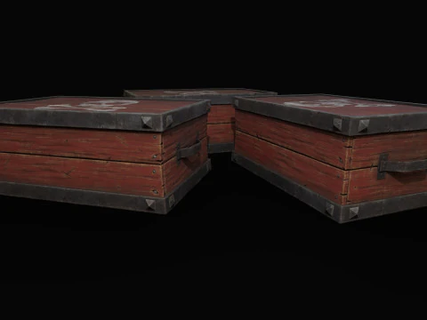 Gunpowder Barrels 3D Model
