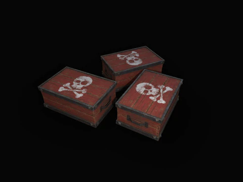 Gunpowder Barrels 3D Model