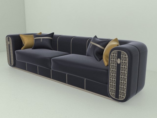 SOFA 2 3D Модель .c4d .max .obj .3ds .fbx .stl .blend 