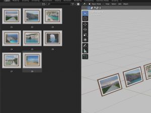Photos in frames - Zakynthos - 8 pcs 3D Model