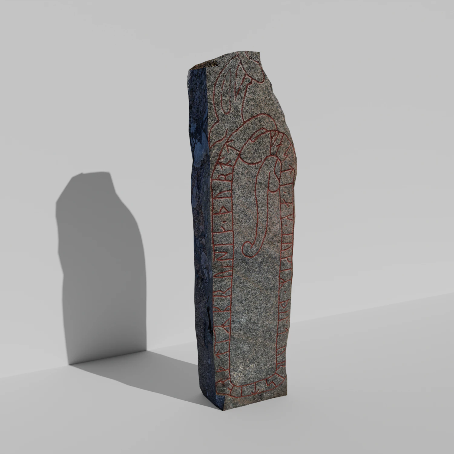 Runestone Alunda Sweden 3D Model .c4d .max .obj .3ds .fbx .stl .blend 