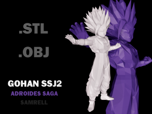 Gohan Ssj2 - Dragon Ball Z - Androides Saga 3D Print Model