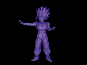 Gohan Ssj2 - Dragon Ball Z - Androides Saga 3D Принт Модель