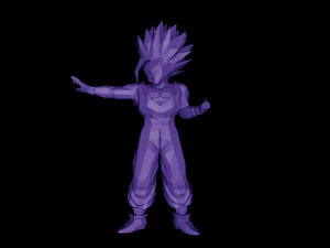 Gohan Ssj2 - Dragon Ball Z - Androides Saga 3D Print Model